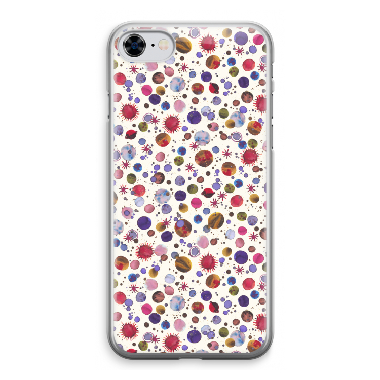 Planets Space: iPhone 8 Transparant Hoesje