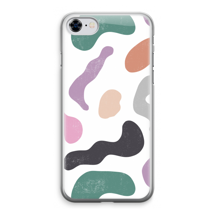 Memphis Shapes: iPhone 8 Transparant Hoesje