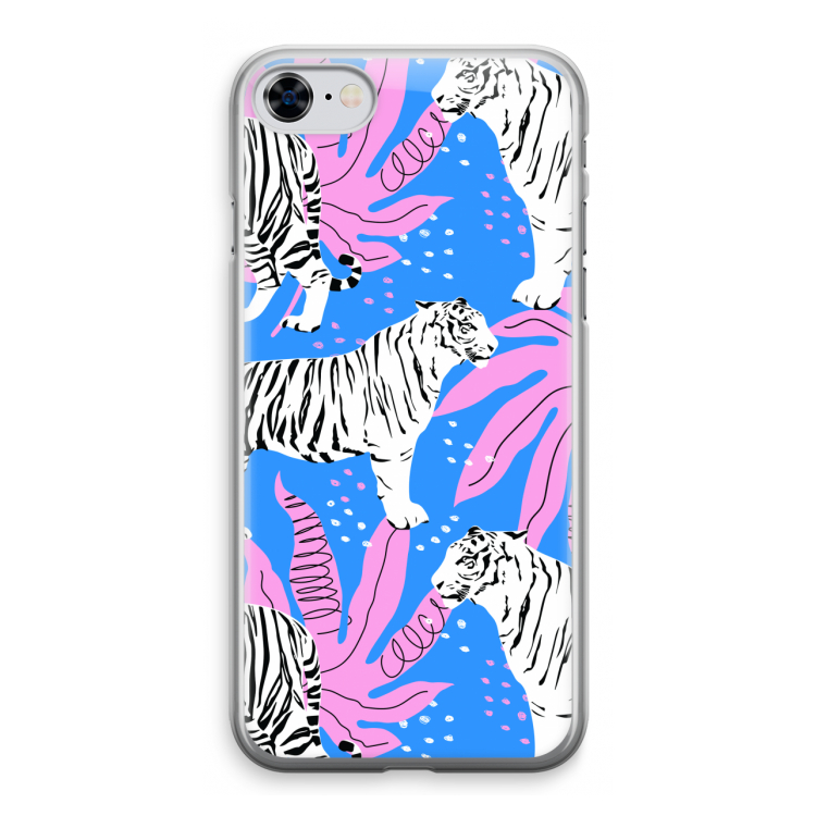 Tijger: iPhone 8 Transparant Hoesje
