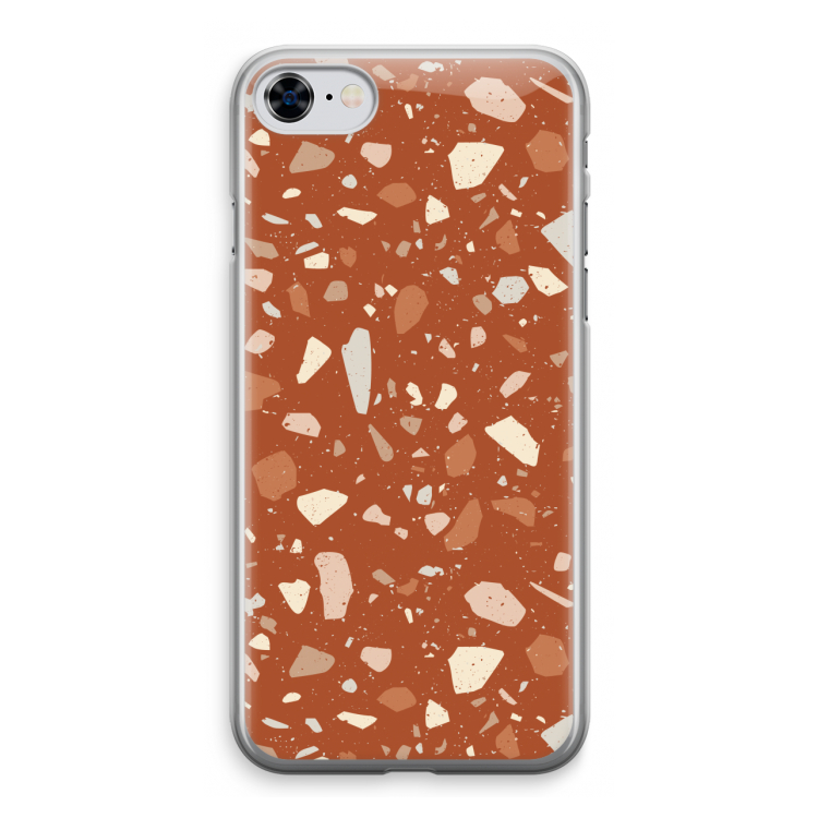 Terrazzo N°22: iPhone 8 Transparant Hoesje