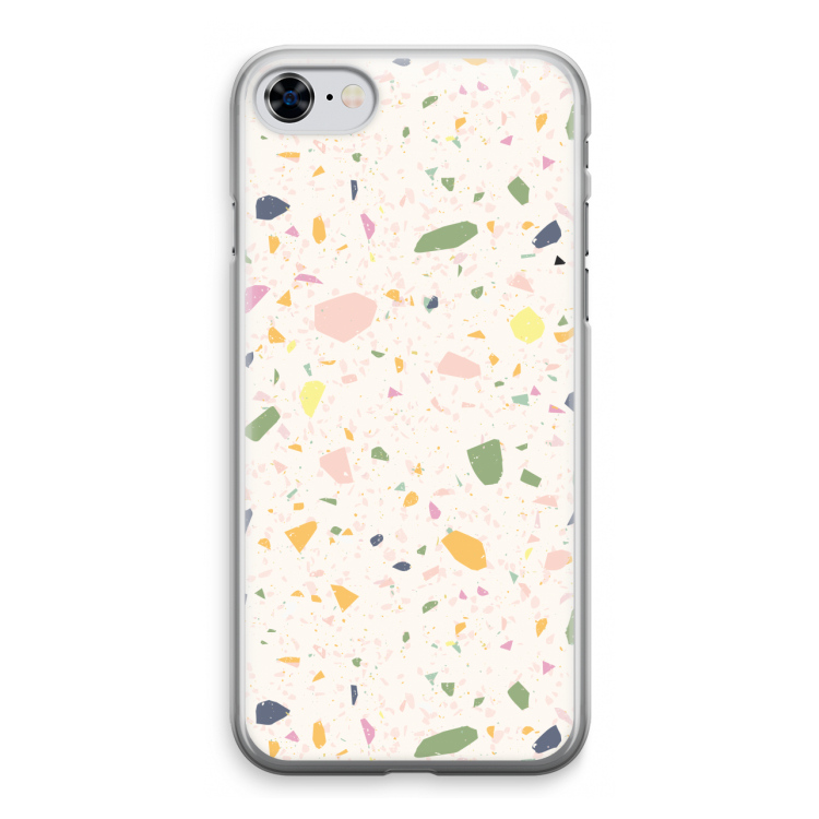 Terrazzo N°21: iPhone 8 Transparant Hoesje