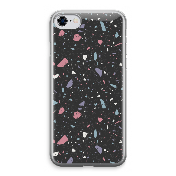 Terrazzo N°16: iPhone 8 Transparant Hoesje