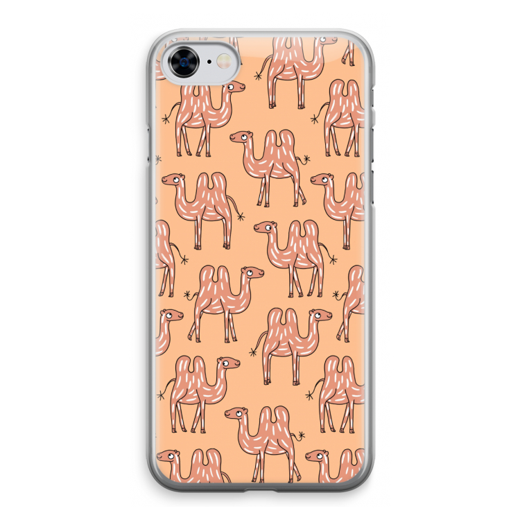 Kameel: iPhone 8 Transparant Hoesje