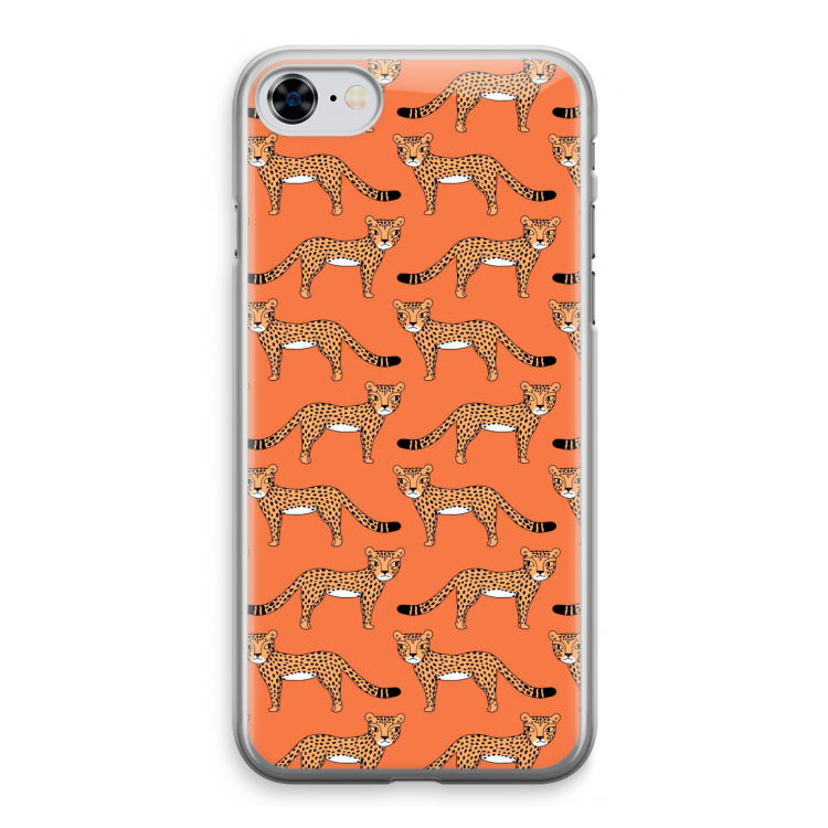 Cheetah: iPhone 8 Transparant Hoesje
