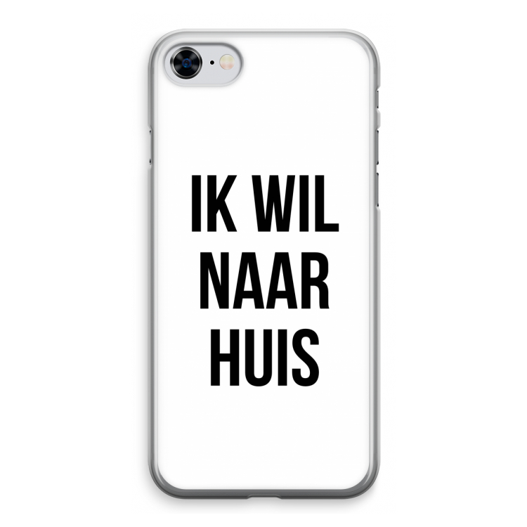 Ik wil naar huis: iPhone 8 Transparant Hoesje