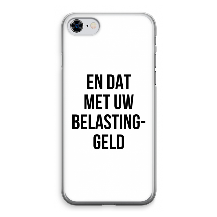 Belastinggeld: iPhone 8 Transparant Hoesje
