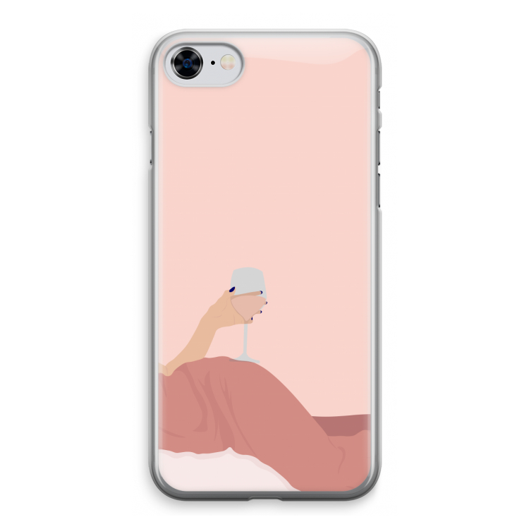 Wine: iPhone 8 Transparant Hoesje