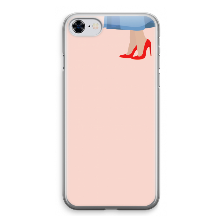 High heels: iPhone 8 Transparant Hoesje