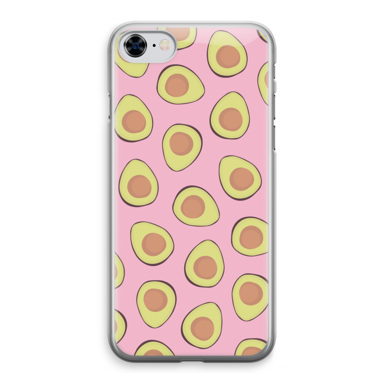 Dancing avocados: iPhone 8 Transparant Hoesje