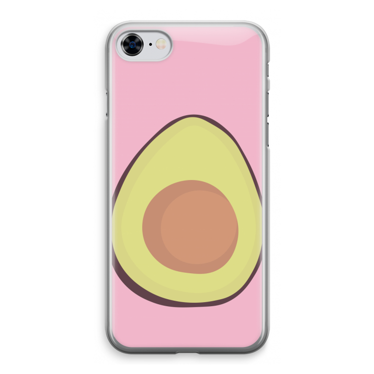 Avocado: iPhone 8 Transparant Hoesje
