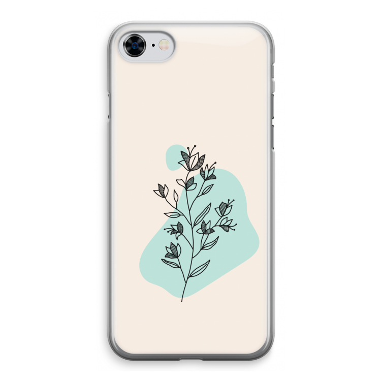 Violets are blue: iPhone 8 Transparant Hoesje