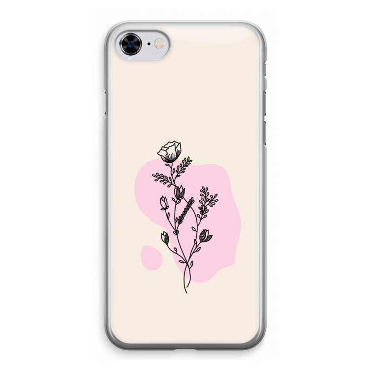 Roses are red: iPhone 8 Transparant Hoesje