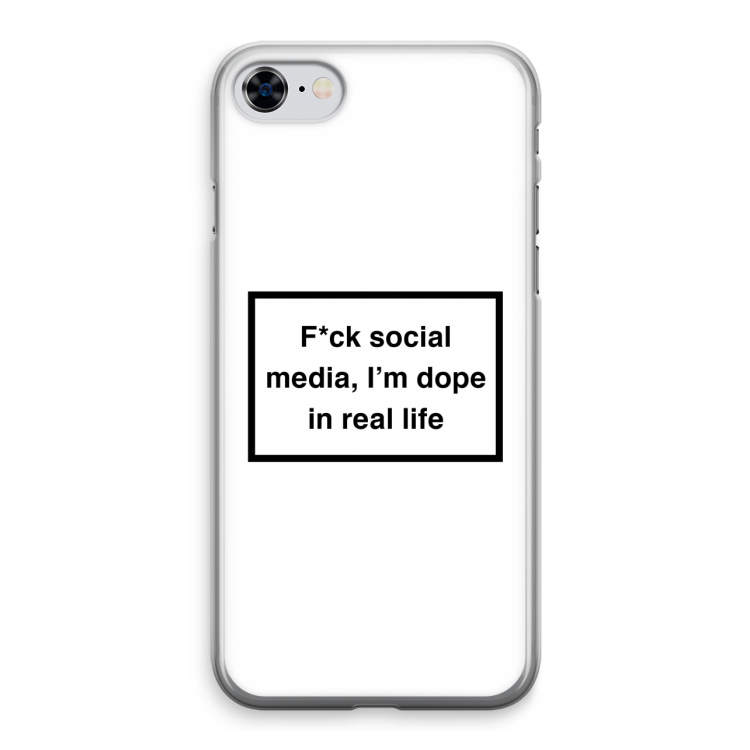 I'm dope: iPhone 8 Transparant Hoesje