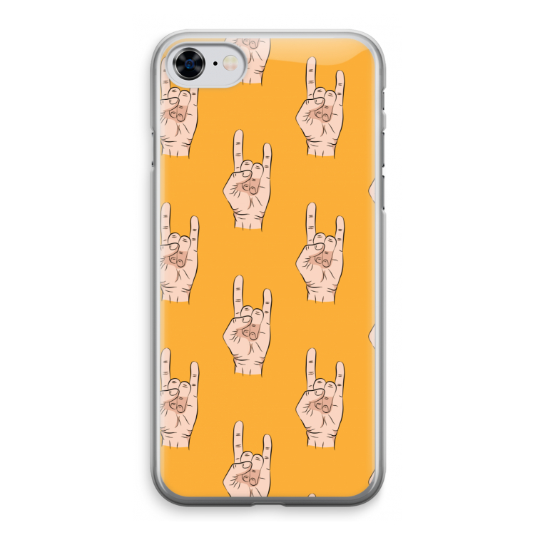 Rock: iPhone 8 Transparant Hoesje