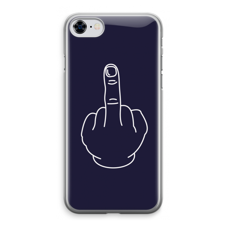 F**k U: iPhone 8 Transparant Hoesje