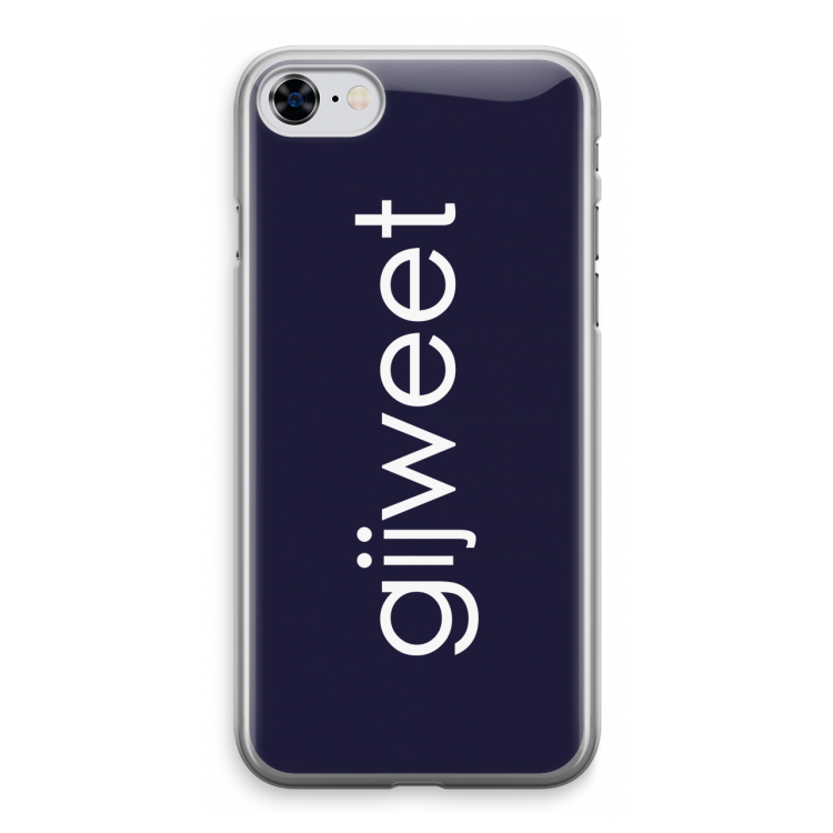 Gijweet: iPhone 8 Transparant Hoesje
