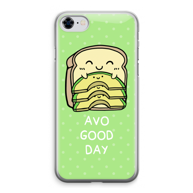 Avo Good Day: iPhone 8 Transparant Hoesje