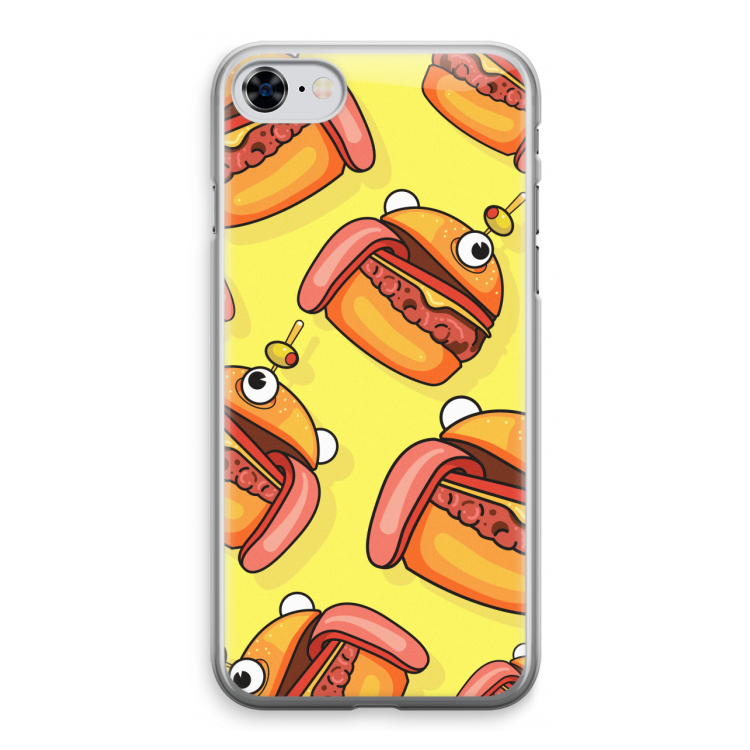 Hamburger: iPhone 8 Transparant Hoesje