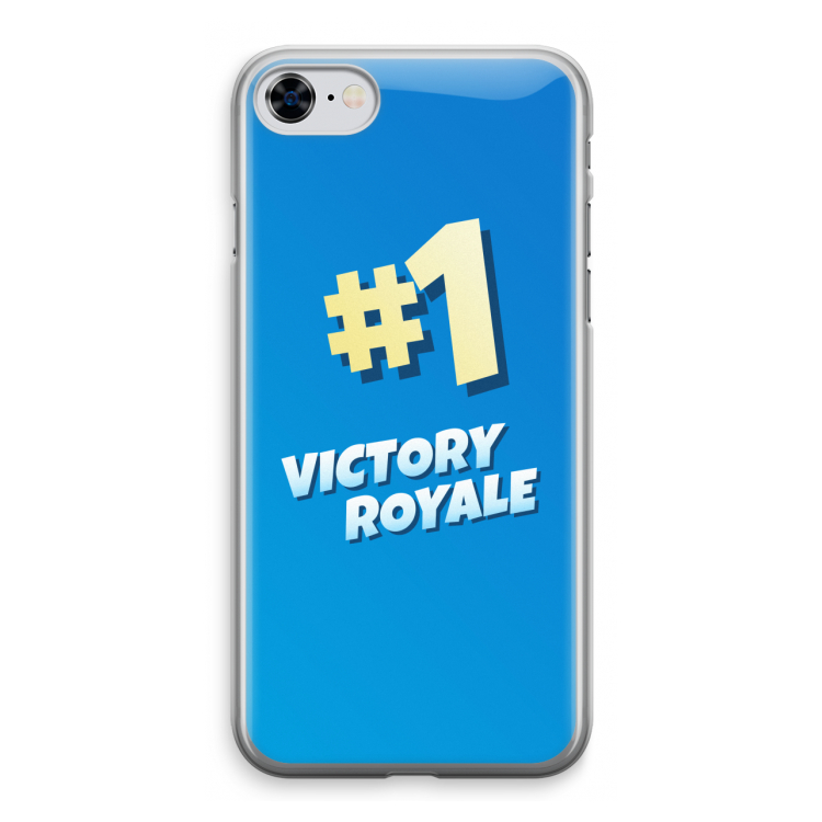 Victory Royale: iPhone 8 Transparant Hoesje
