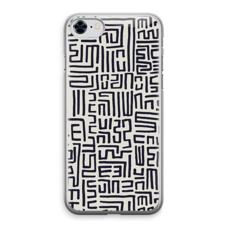Moroccan Print: iPhone 8 Transparant Hoesje
