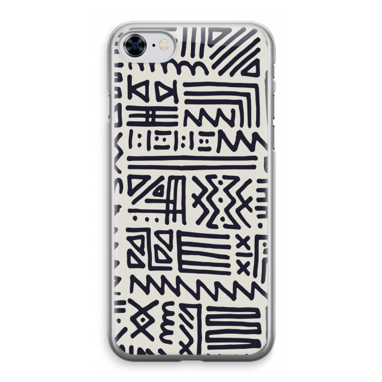Marrakech print: iPhone 8 Transparant Hoesje
