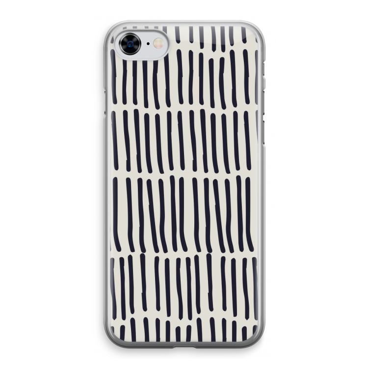 Moroccan stripes: iPhone 8 Transparant Hoesje