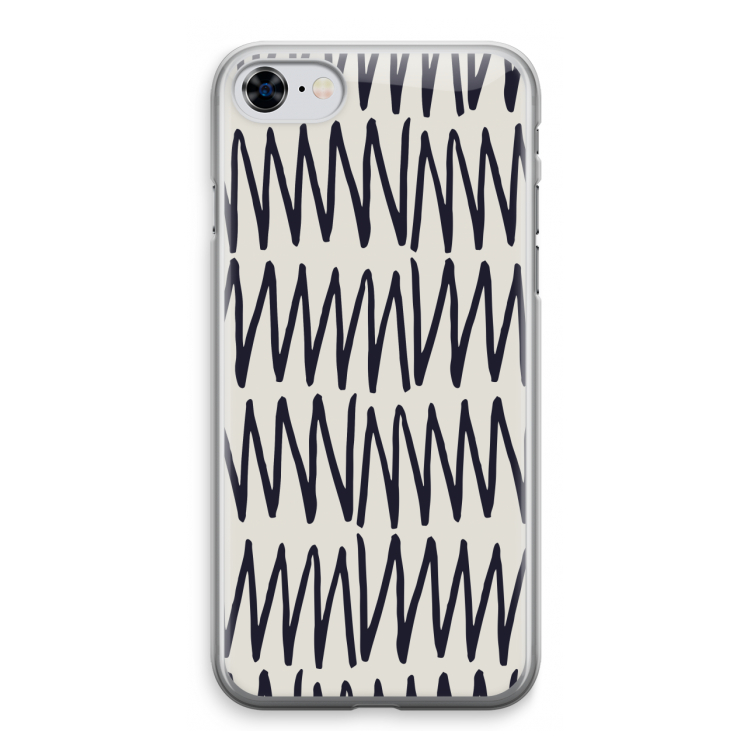 Marrakech Zigzag: iPhone 8 Transparant Hoesje