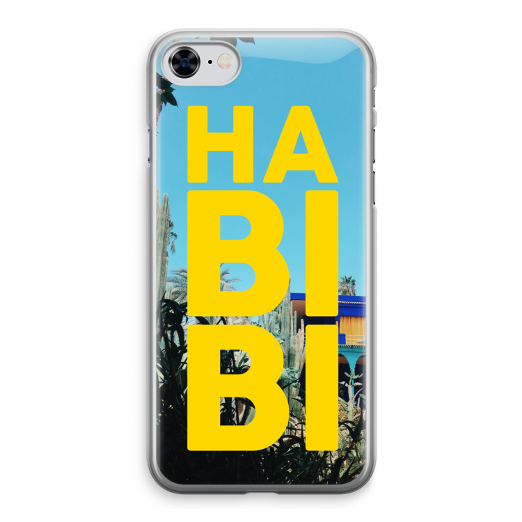 Habibi Majorelle : iPhone 8 Transparant Hoesje