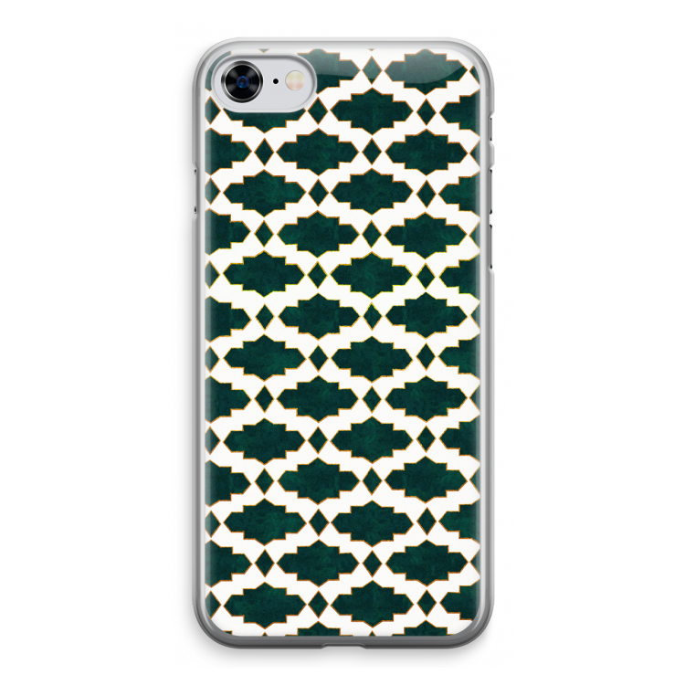 Moroccan tiles: iPhone 8 Transparant Hoesje