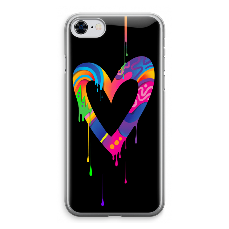 Melts My Heart: iPhone 8 Transparant Hoesje