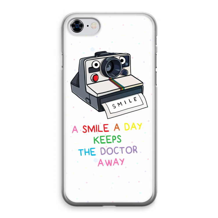 Smile: iPhone 8 Transparant Hoesje