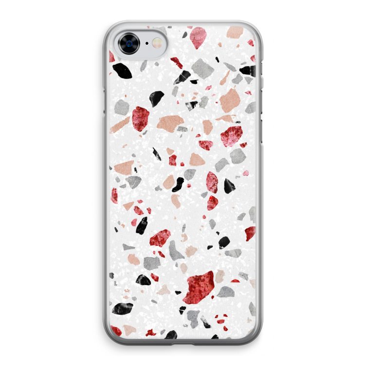 Terrazzo N°12: iPhone 8 Transparant Hoesje