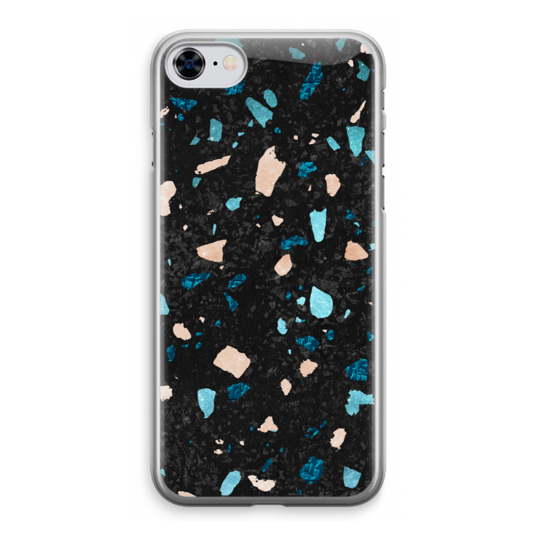 Terrazzo N°11: iPhone 8 Transparant Hoesje