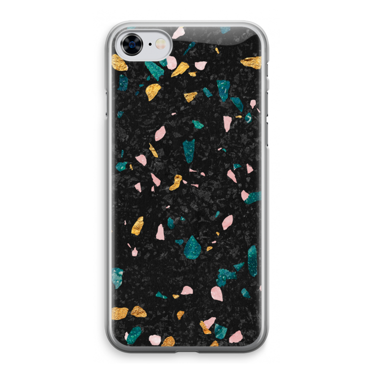 Terrazzo N°10: iPhone 8 Transparant Hoesje