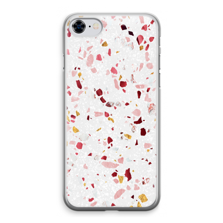 Terrazzo N°9: iPhone 8 Transparant Hoesje