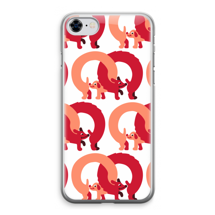 Dogs: iPhone 8 Transparant Hoesje