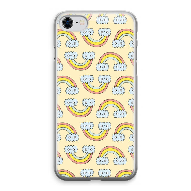 Regenboog: iPhone 8 Transparant Hoesje