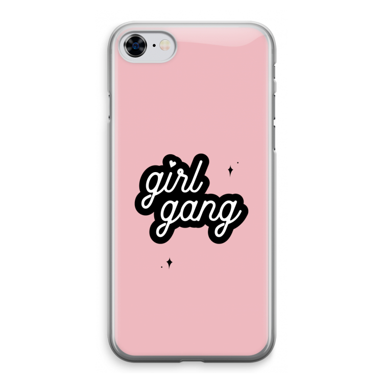 Girl Gang: iPhone 8 Transparant Hoesje