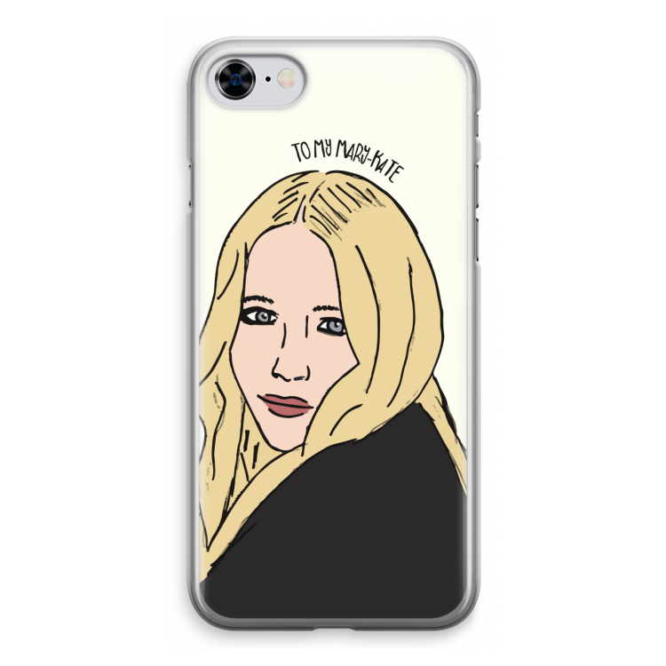 Mary Kate: iPhone 8 Transparant Hoesje