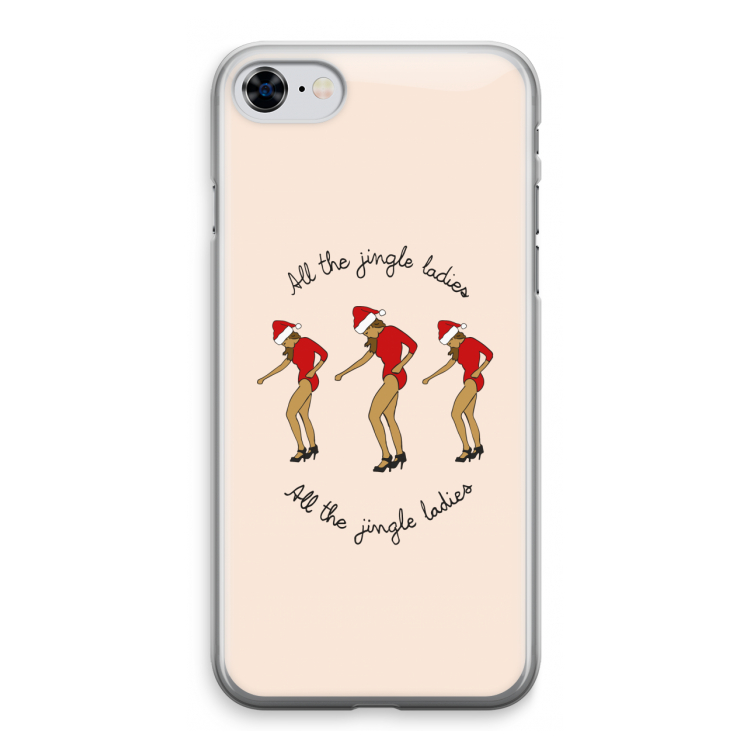 Jingle Ladies: iPhone 8 Transparant Hoesje