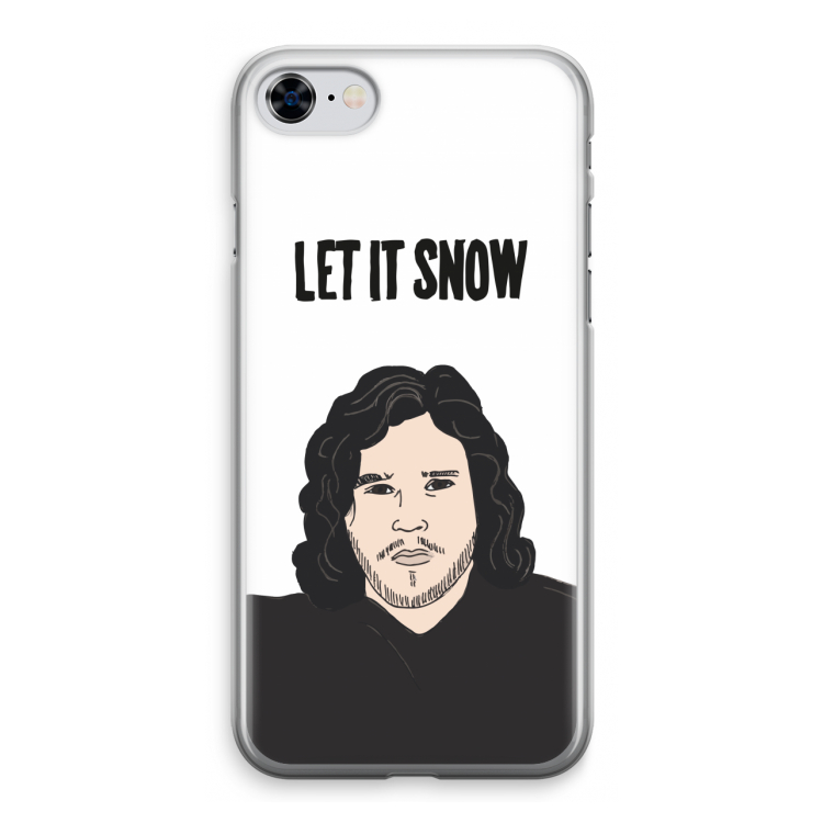 Let It Snow: iPhone 8 Transparant Hoesje