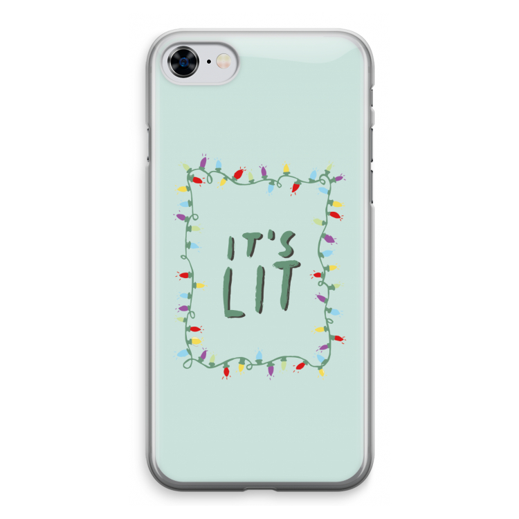 It's Lit: iPhone 8 Transparant Hoesje