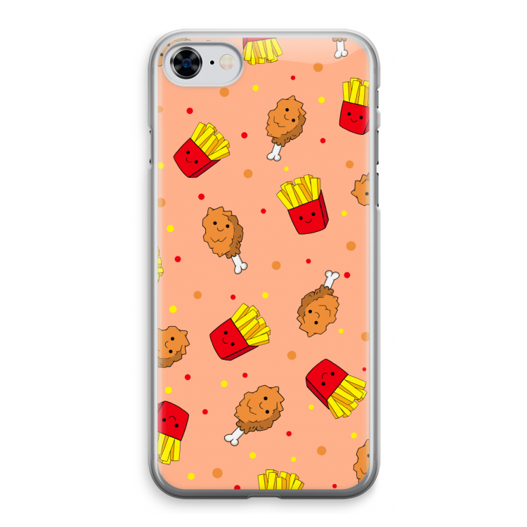 Chicken 'n Fries: iPhone 8 Transparant Hoesje