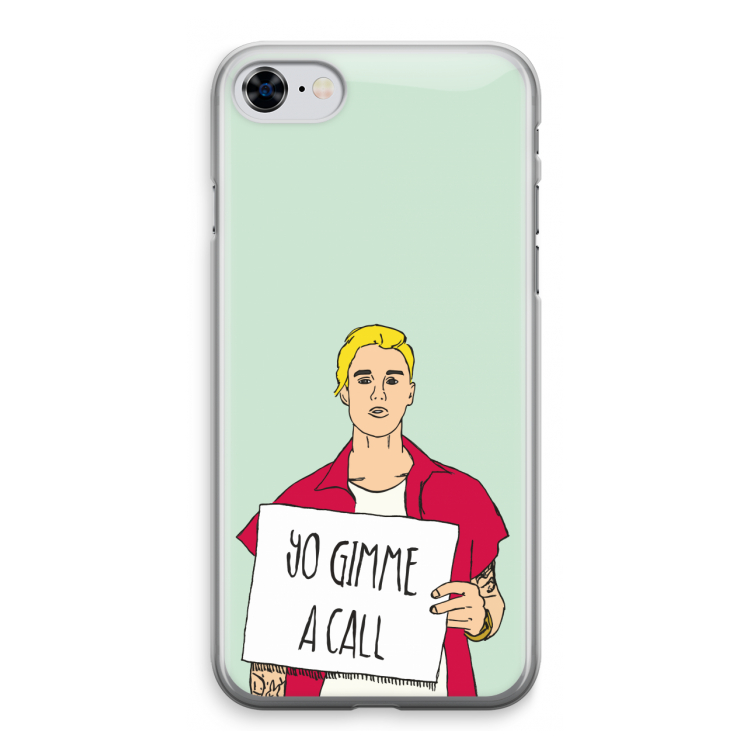 Gimme a call: iPhone 8 Transparant Hoesje