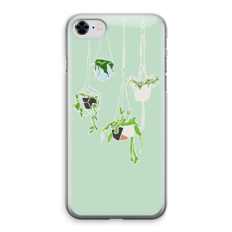 Hang In There: iPhone 8 Transparant Hoesje