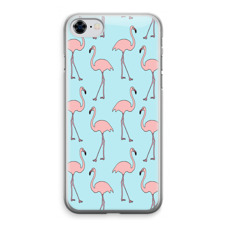 Anything Flamingoes: iPhone 8 Transparant Hoesje