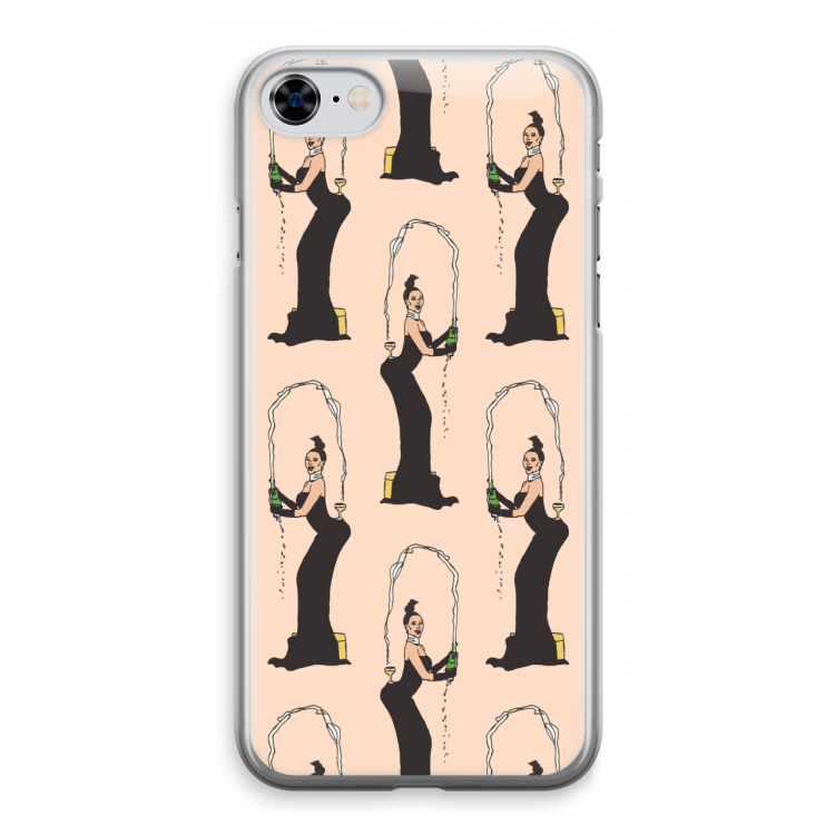 Pop Some Kim: iPhone 8 Transparant Hoesje