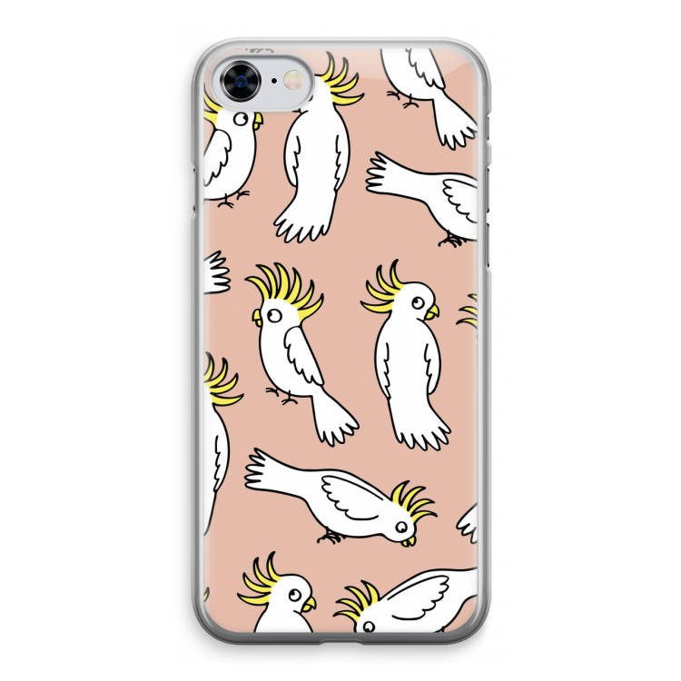 Papegaai: iPhone 8 Transparant Hoesje