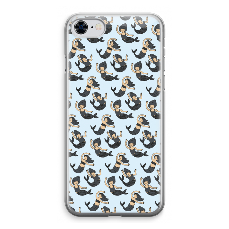 Zeemeermin: iPhone 8 Transparant Hoesje