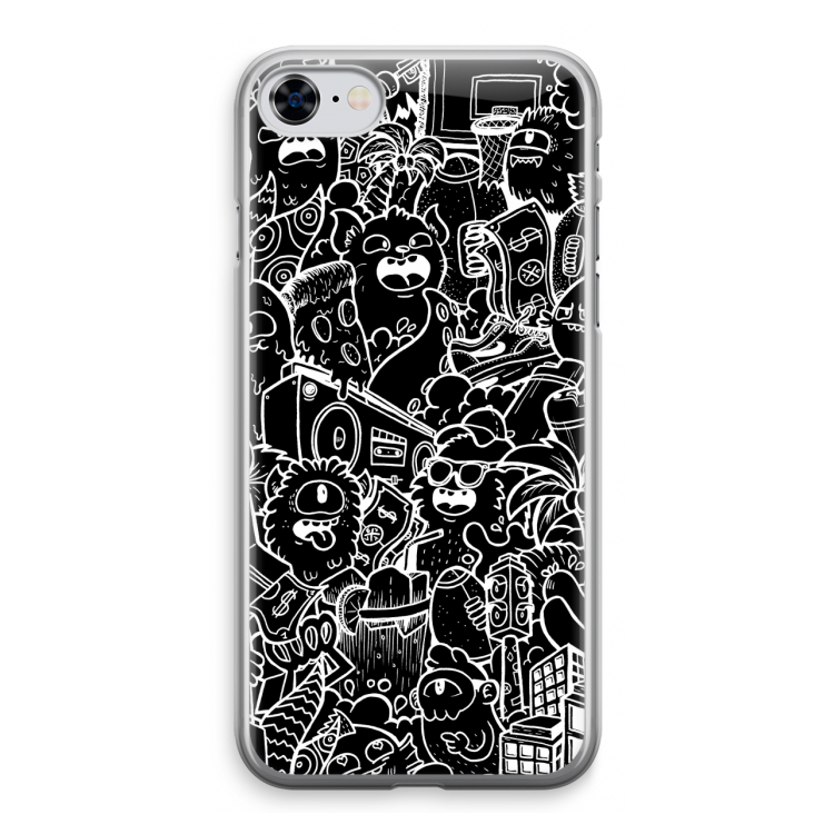 Vexx Black City : iPhone 8 Transparant Hoesje